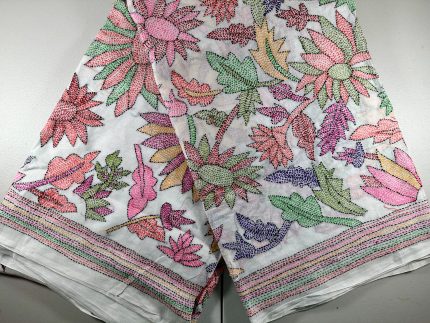 Nakshi Saree, Cotton Katha Stitch